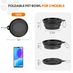 HOSCAPE compact collapsible bowl designed for travel and swift use.