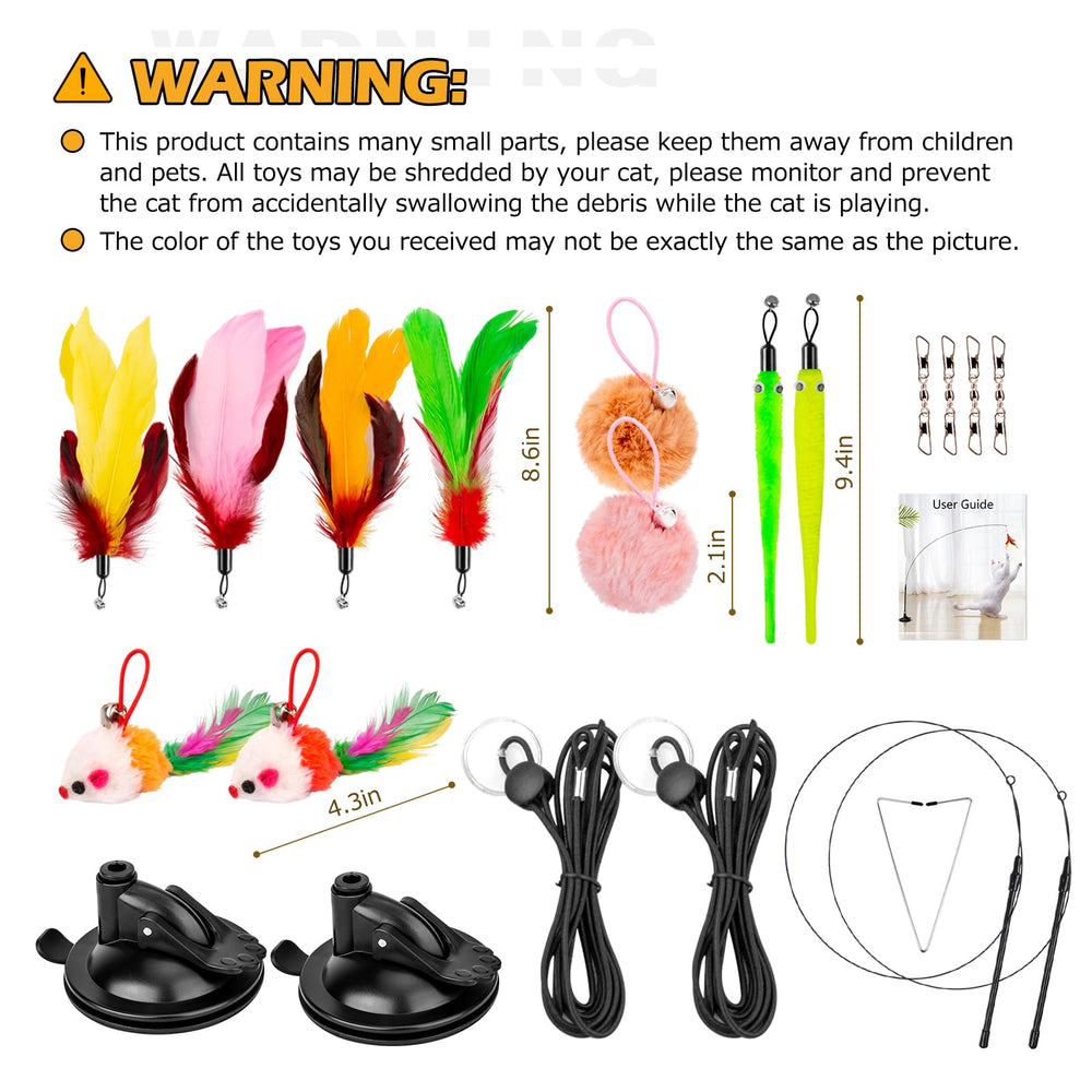 HOSFROLL cat toys replacements set keeps play going.