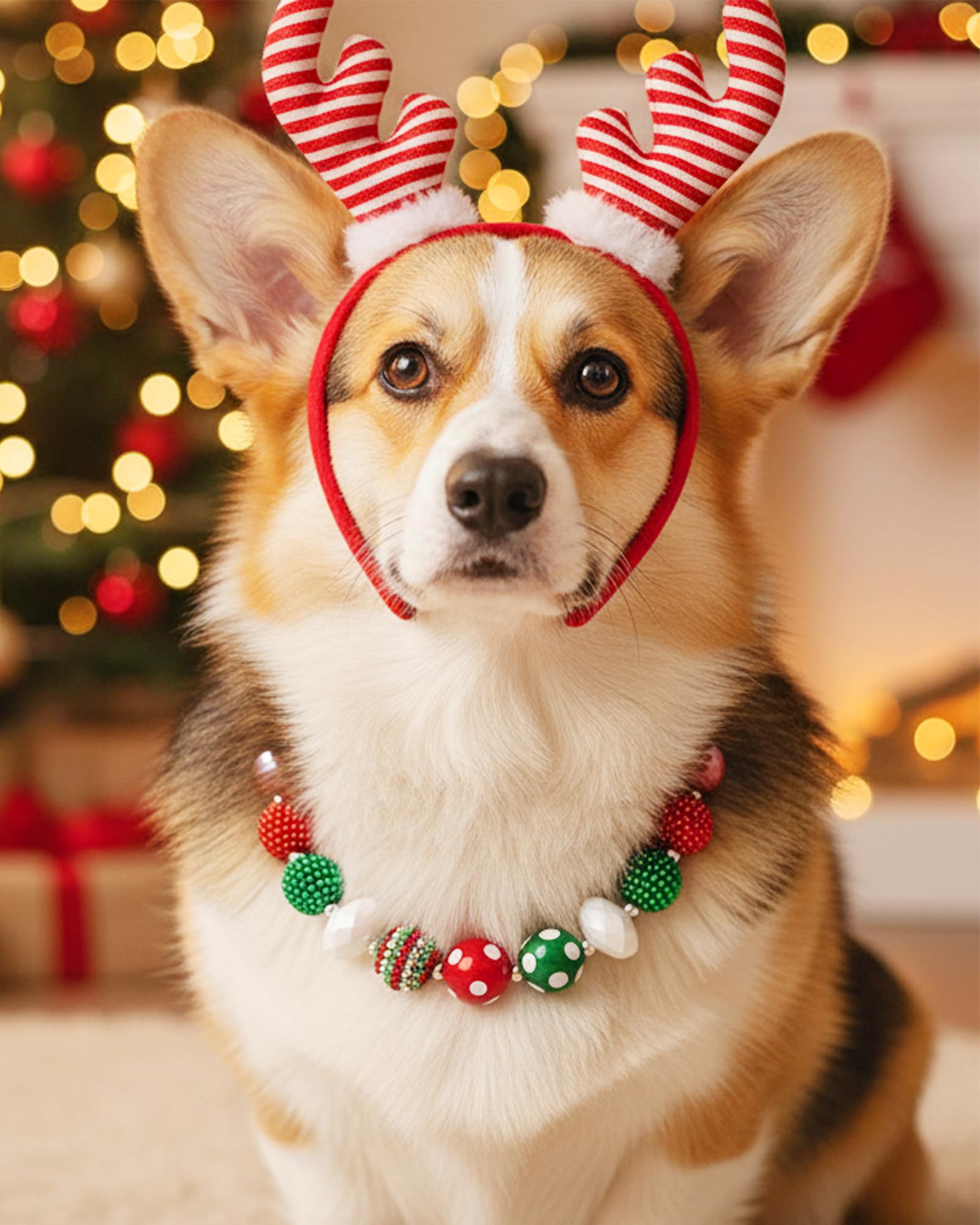 Hosiwei dog collar safe lightweight materials ideal for supervised festive moments