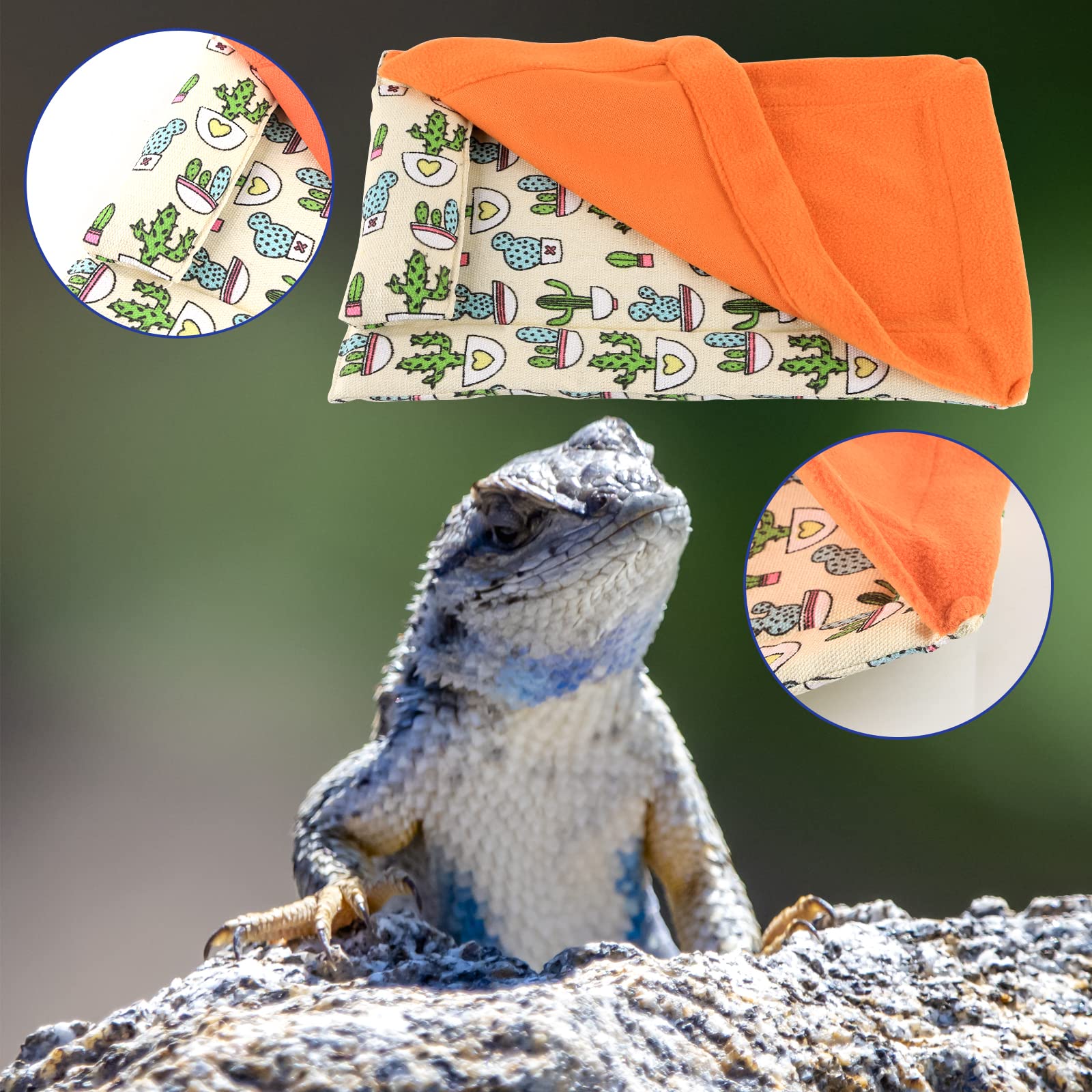 HOSUKKO Bed Pillow Fixed Bearded Dragon bed keeps the pillow in place.