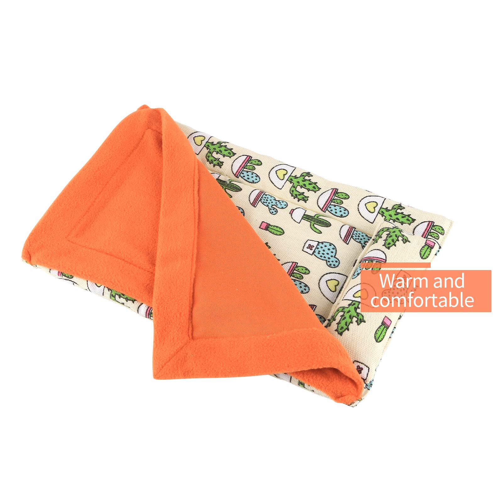 HOSUKKO Terrarium Accessory Bed Orange complements enclosures with a natural hide feel.