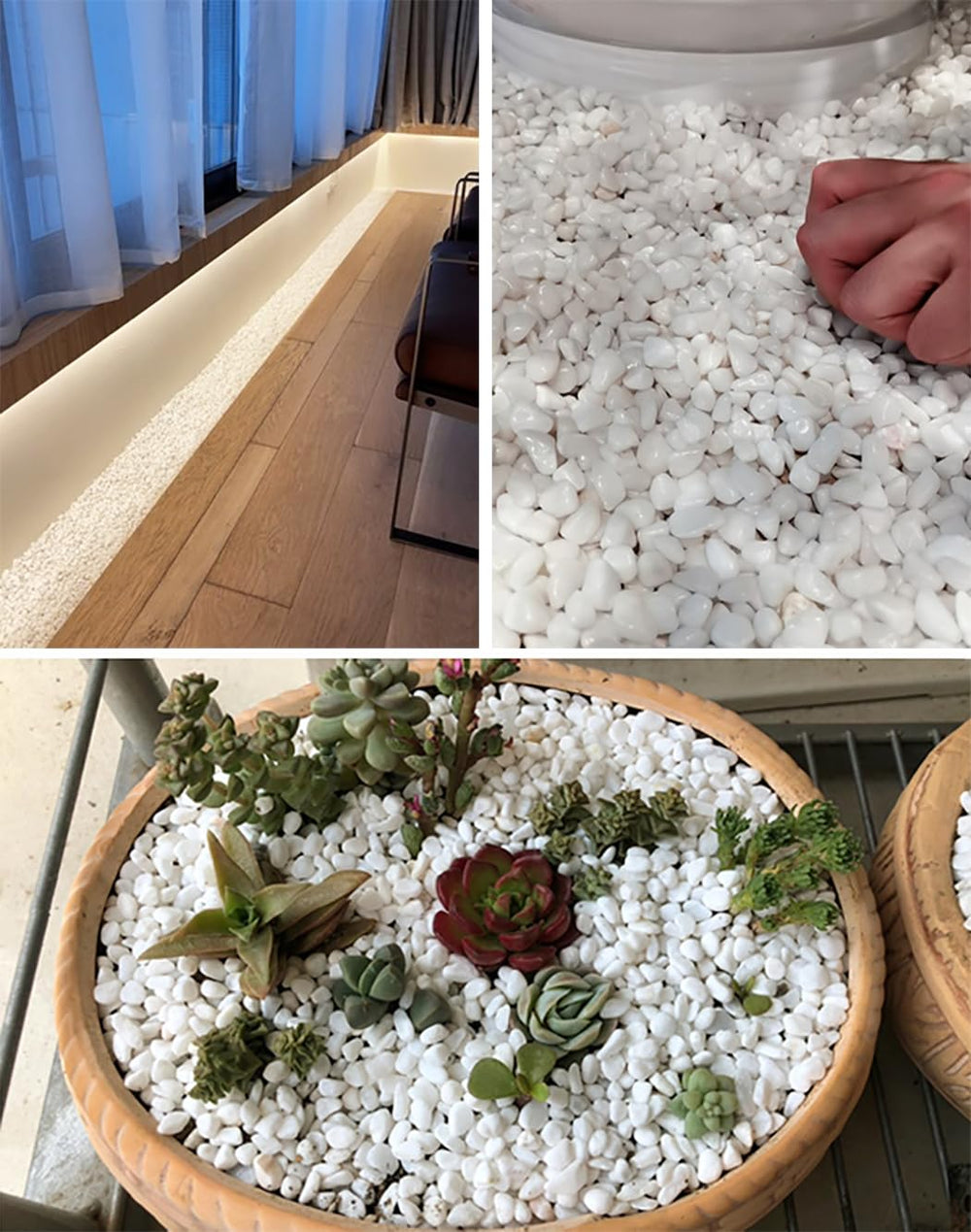 HOT SEAL white gravel in bonsai or aquascape setup for a clean backdrop.
