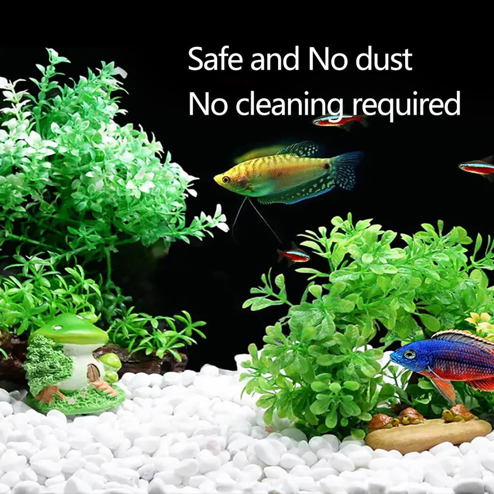 HOT SEAL 2.0 lb white gravel used with potted plants for decorative arrangements.