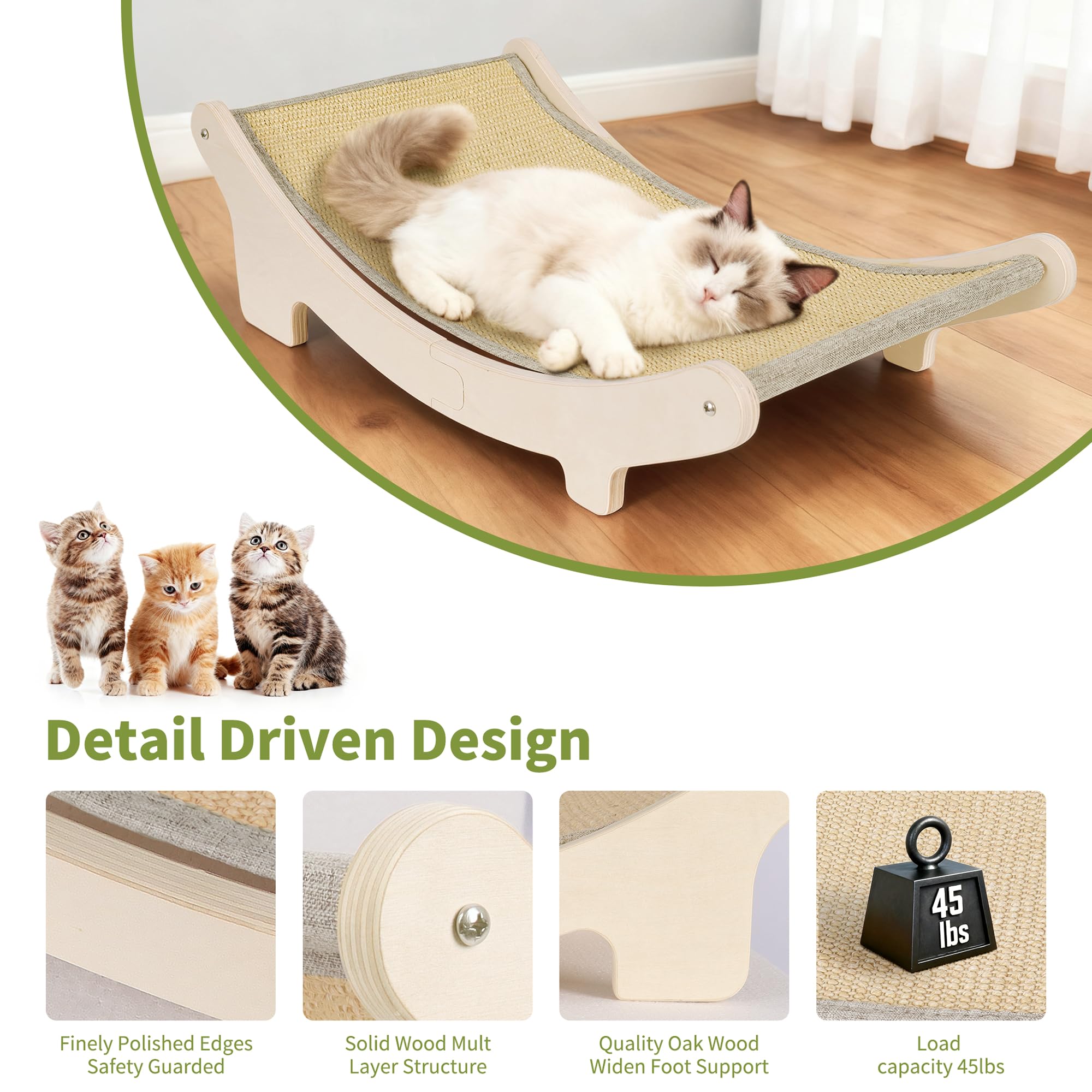 HOTEAGLE cat hammock integrated into a cozy lounging area for cats
