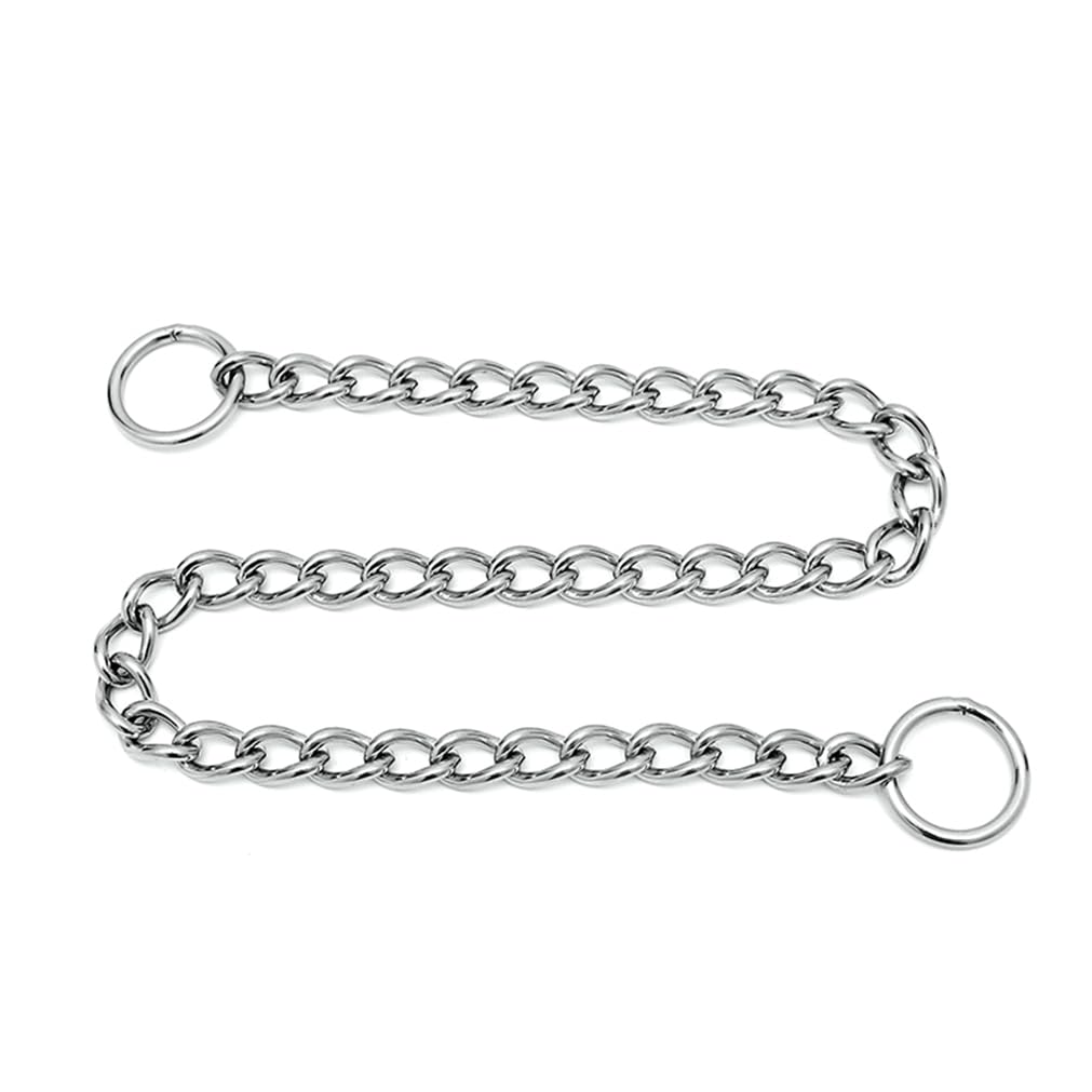 Hotlion choke collar smooth-chain texture conveys comfortable wear during walks.