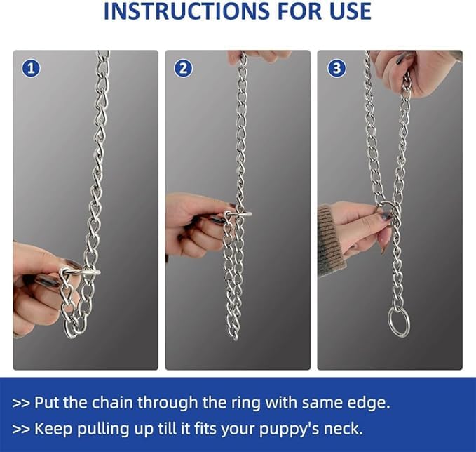 Hotlion choke collar large-dog-use photo shows strength and control.