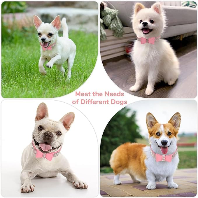 Hotlion soft suede PU leather material collar feels durable yet gentle.