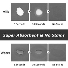 HotLive cat food mat shows stain-hiding PU surface ideal for messes.