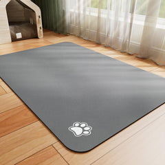 HotLive dog food mat with absorbent surface catching spills for clean floors.