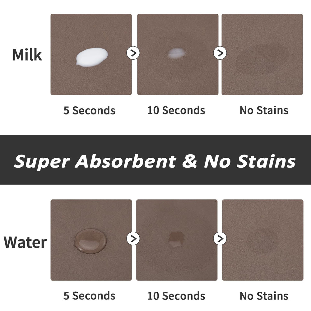HotLive dog food mat demonstrates no-stain PU surface hiding spills