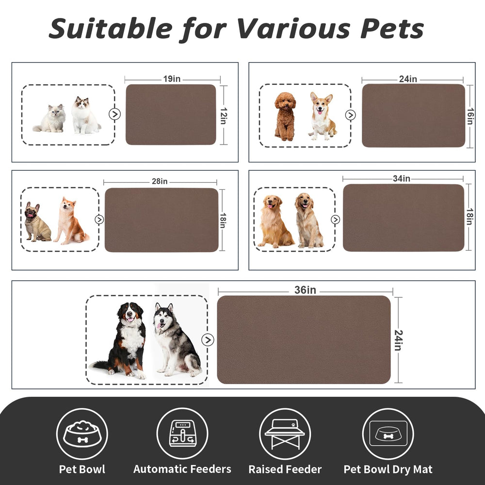 HotLive pet mat easy-clean surface for quick wipe-down after meals