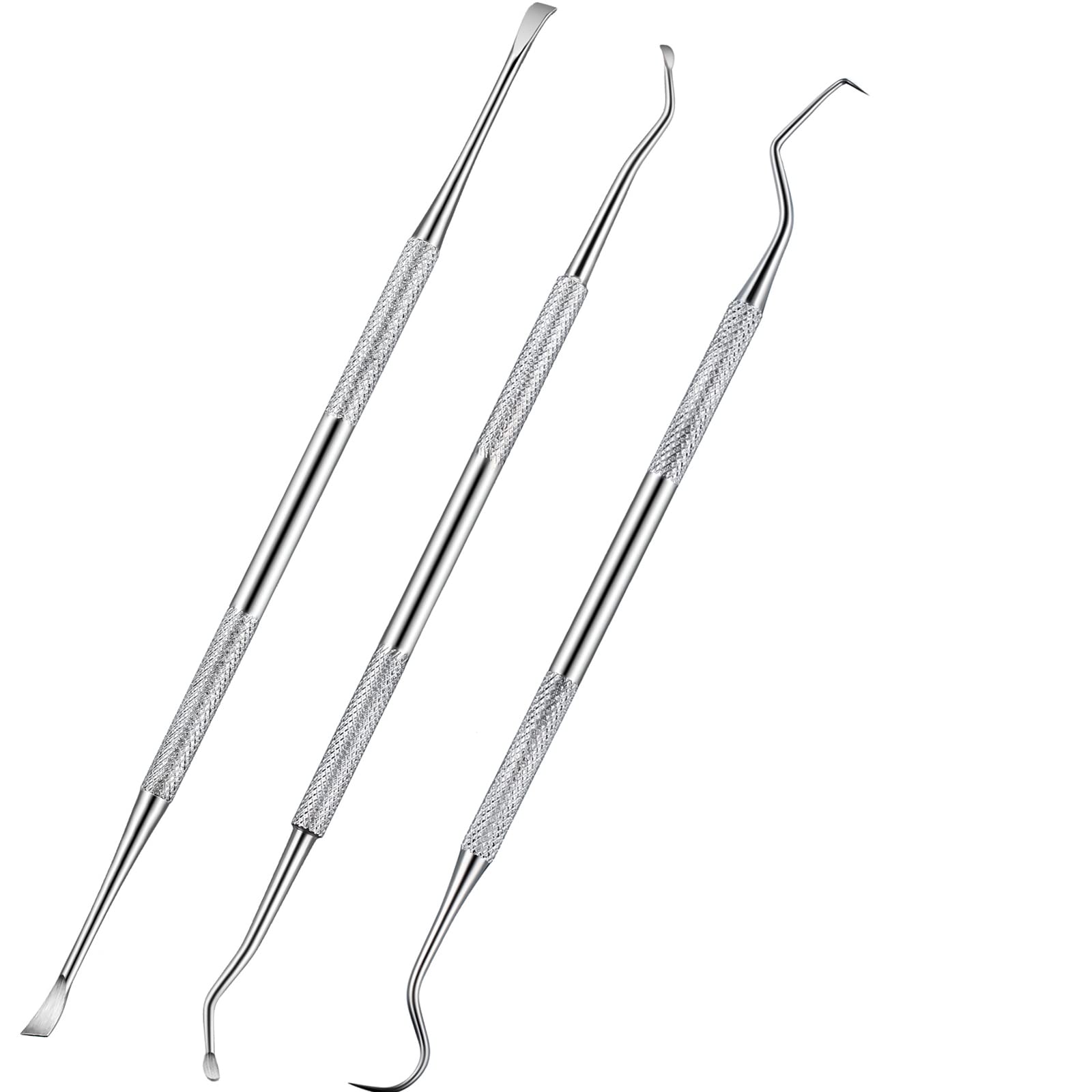 Hotop dog dental tooth scaler double head close-up for versatile tarter removal on teeth