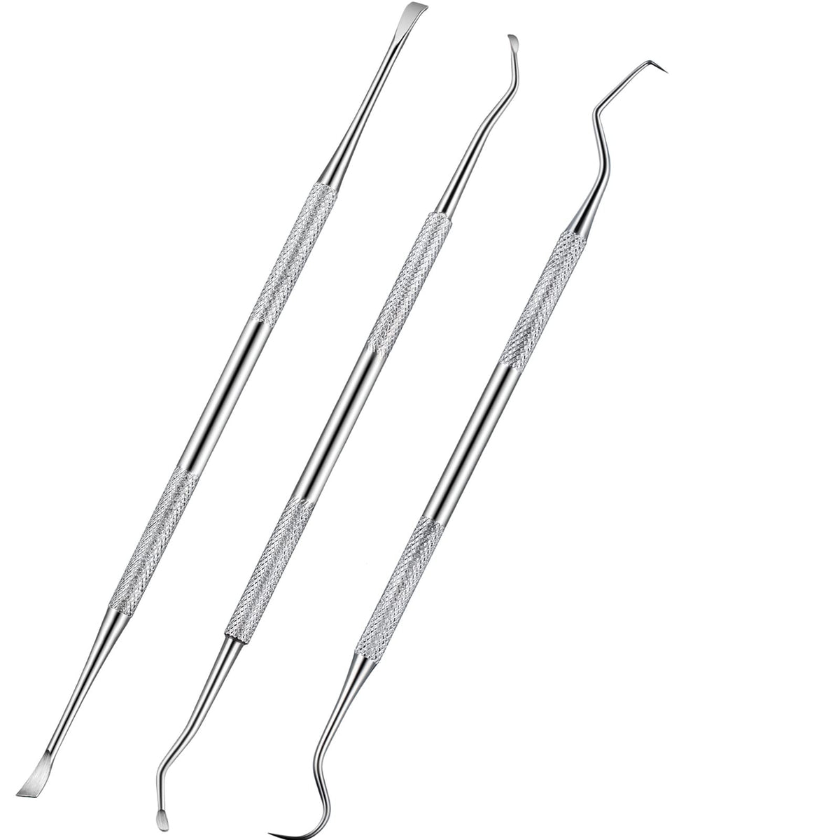 Hotop dog dental tooth scaler double head close-up for versatile tarter removal on teeth