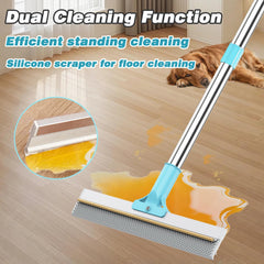 Hotsky silicone magic broom cleans smooth surfaces with gentle pet-hair pickup