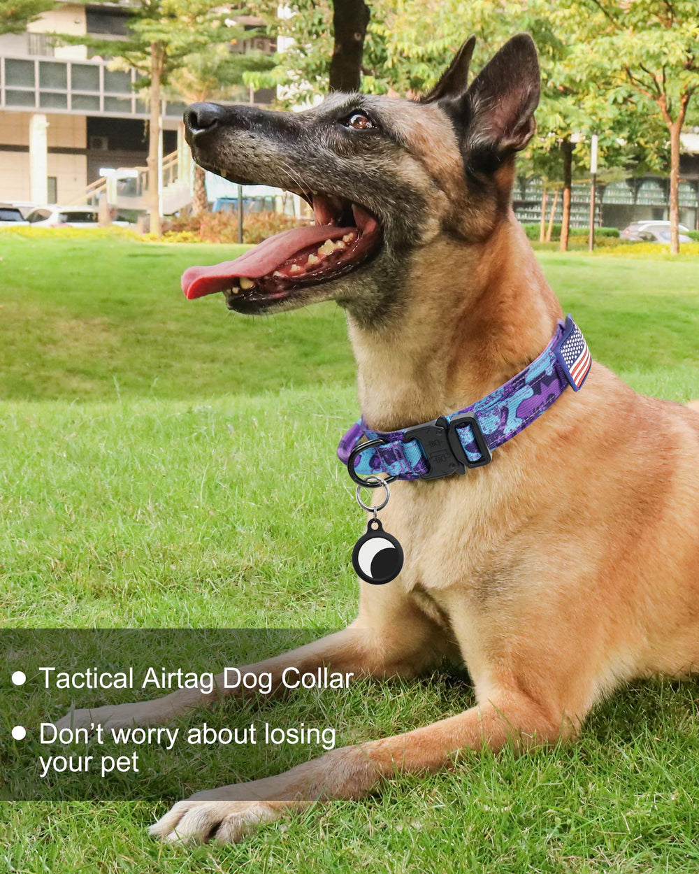 Hotsky tactical dog collar with padded lining for comfortable wear.