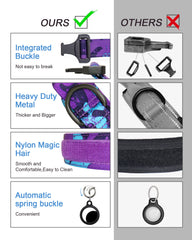 Hotsky tactical dog collar features triple safety buckle and quick-release design.