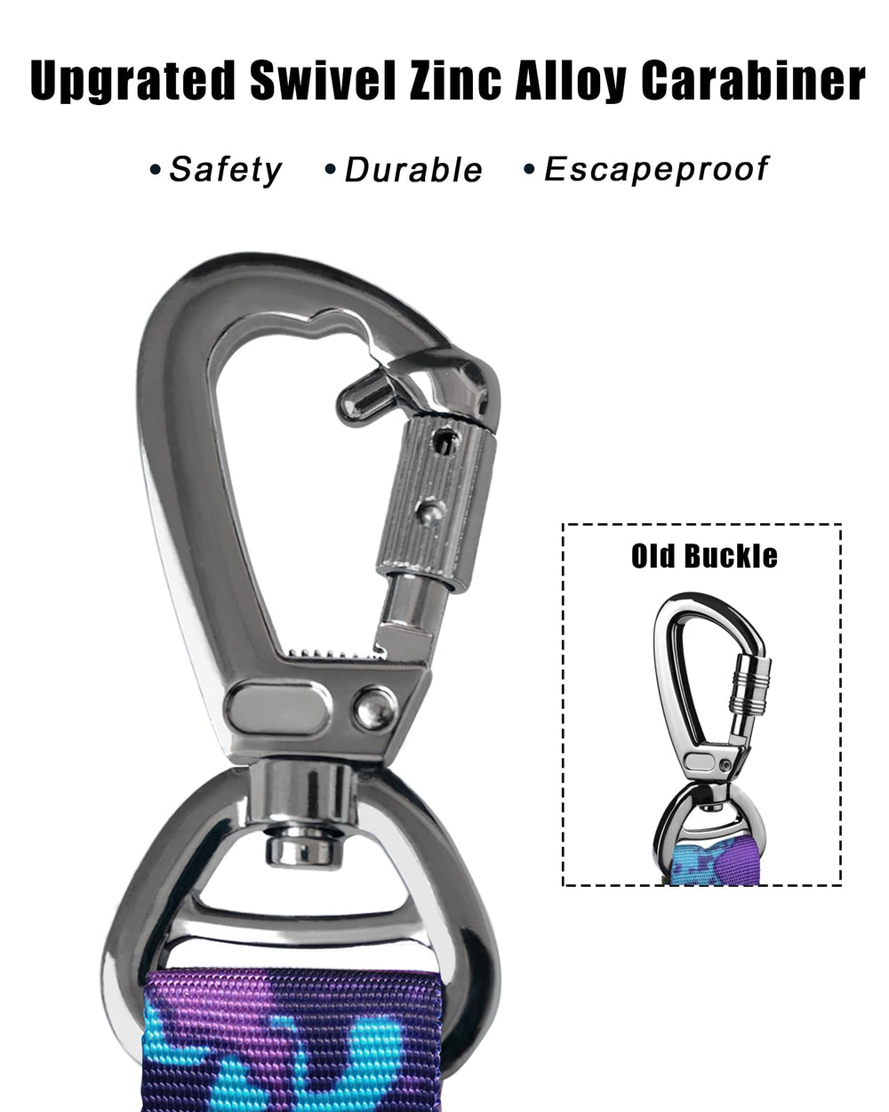 Hotsky tactical dog leash measures 4-6 ft for balanced freedom and control.
