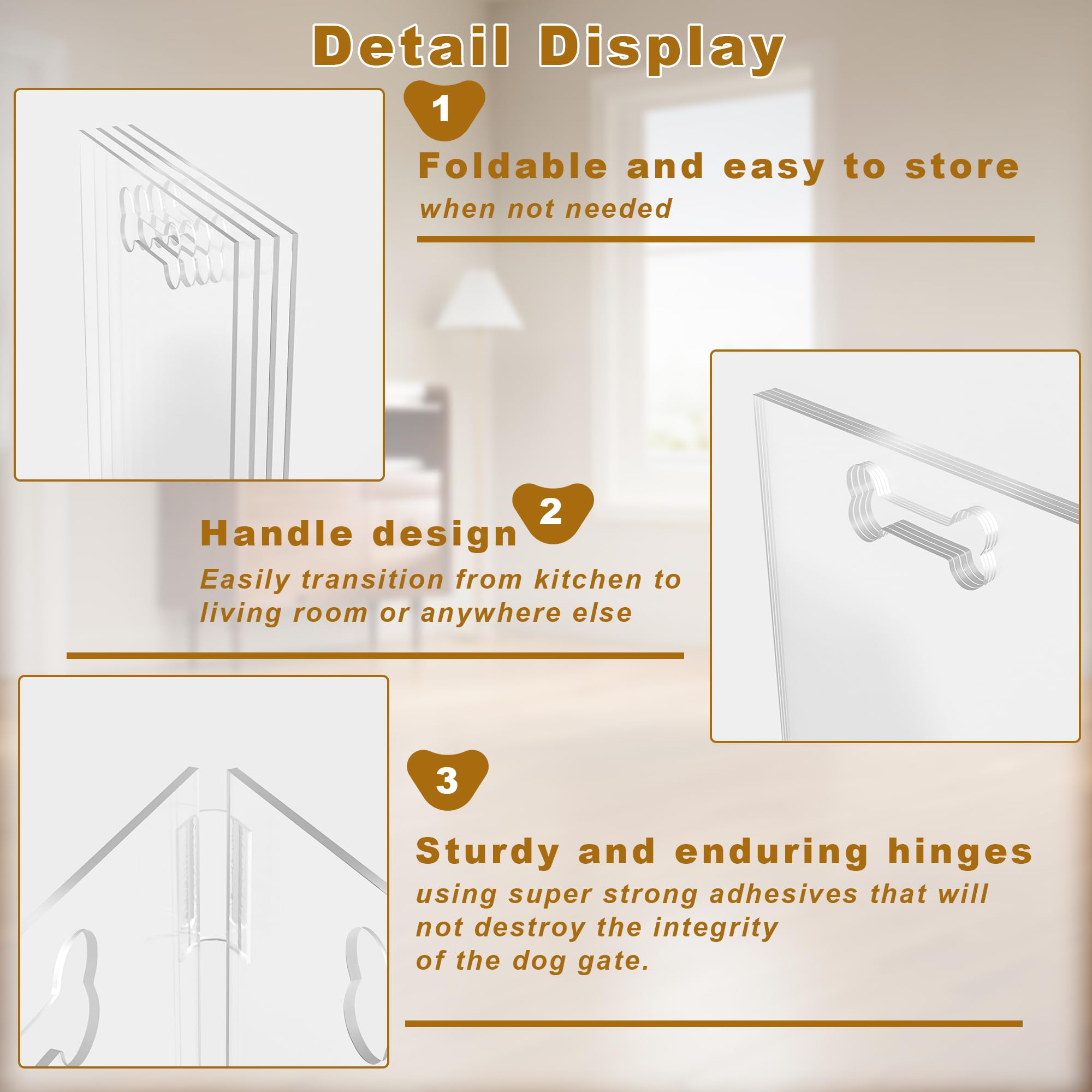 HotSoul folding pet gate for doorways offers quick, portable containment.