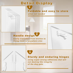 HotSoul folding pet gate for doorways offers quick, portable containment.