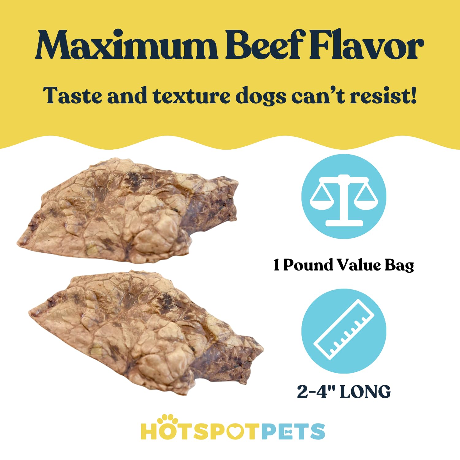 hotspot pets beef lung treats digestibility focus shot hints easy-to-digest snack
