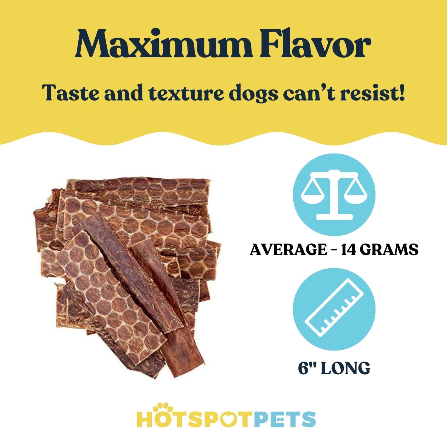 HotSpot Pets esophagus chew texture shown for plaque-scrubbing potential