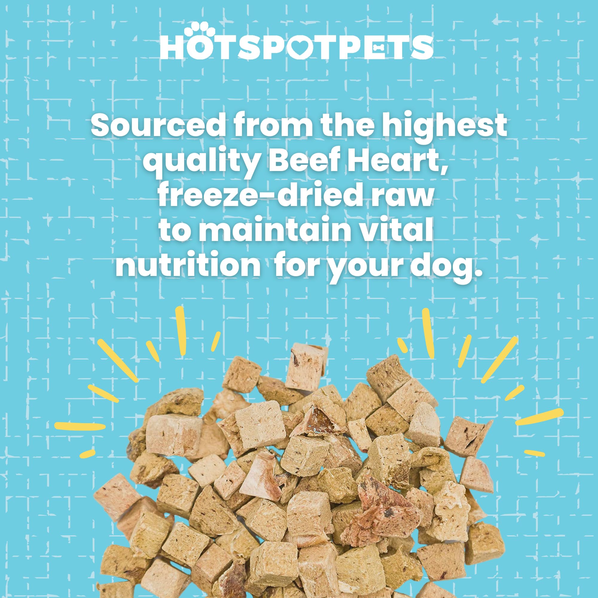 Hotspot Pets grain-free beef heart treat, suitable for restricted diets