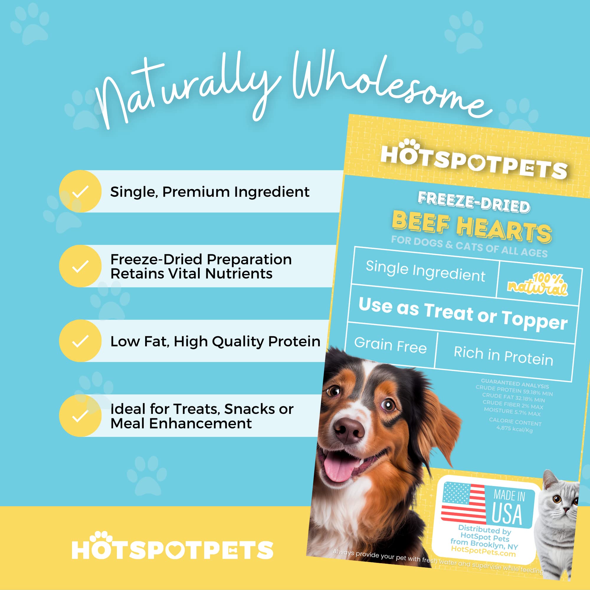 Hotspot Pets topper over dry kibble for enhanced flavor