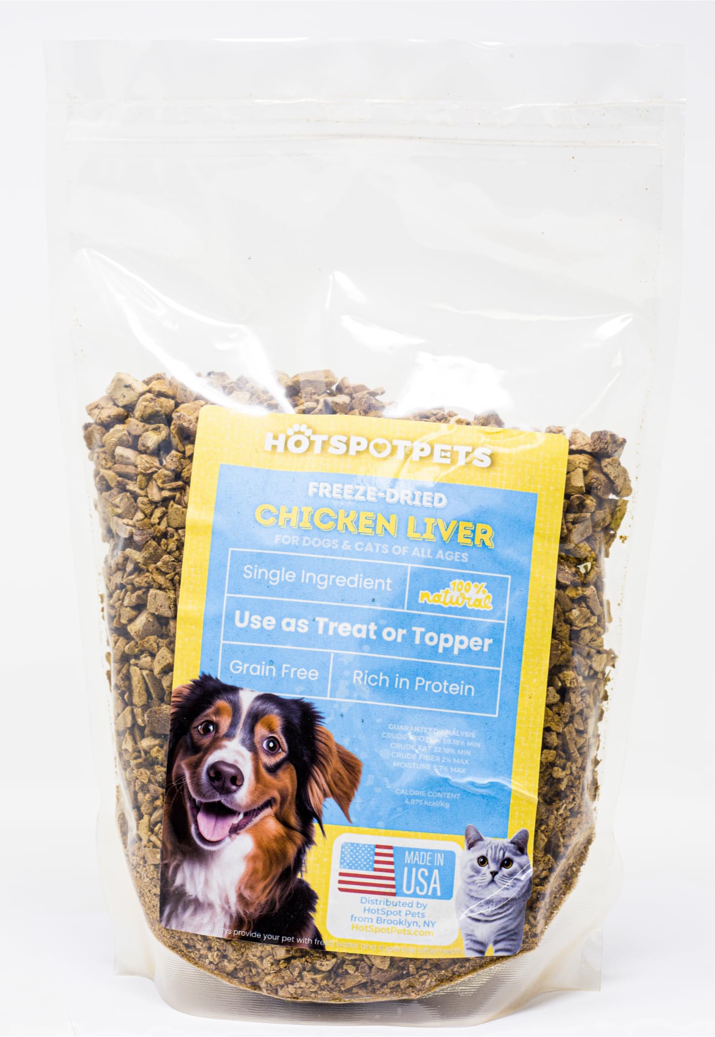 Hotspot Pets training reward time with tasty single-ingredient chicken liver treats.