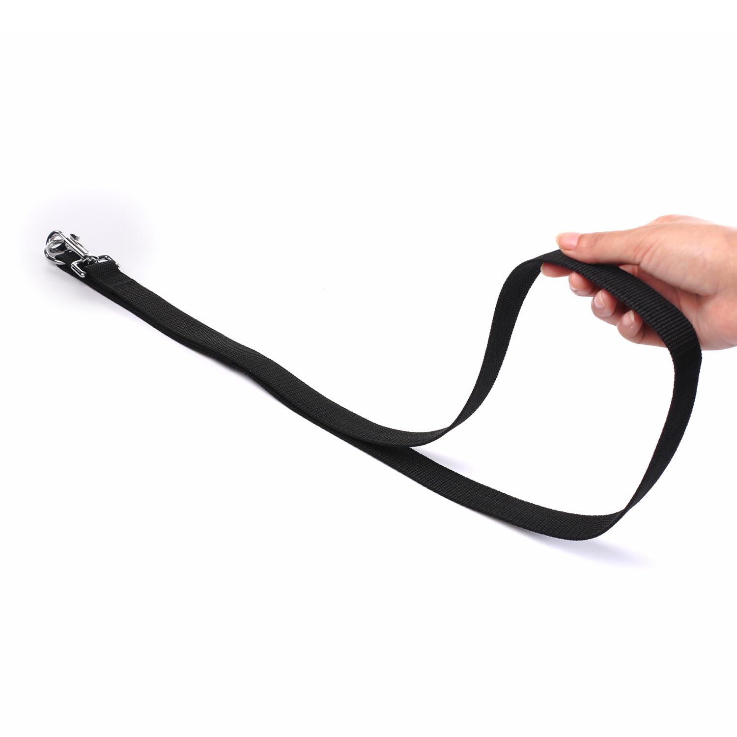 HOUGAK black nylon leash for medium and large dogs