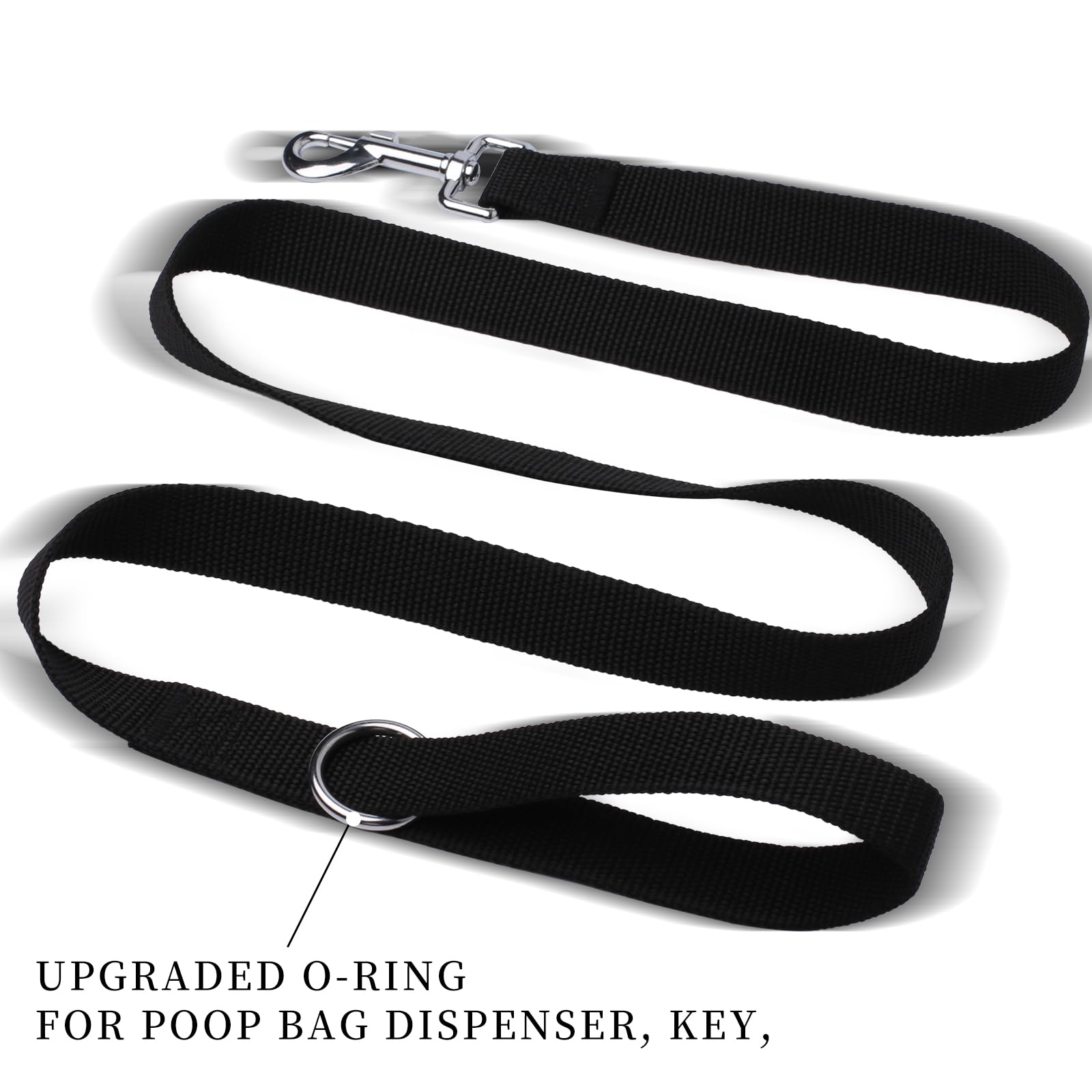 HOUGAK nylon leash with quick-snap hook for fast attachment
