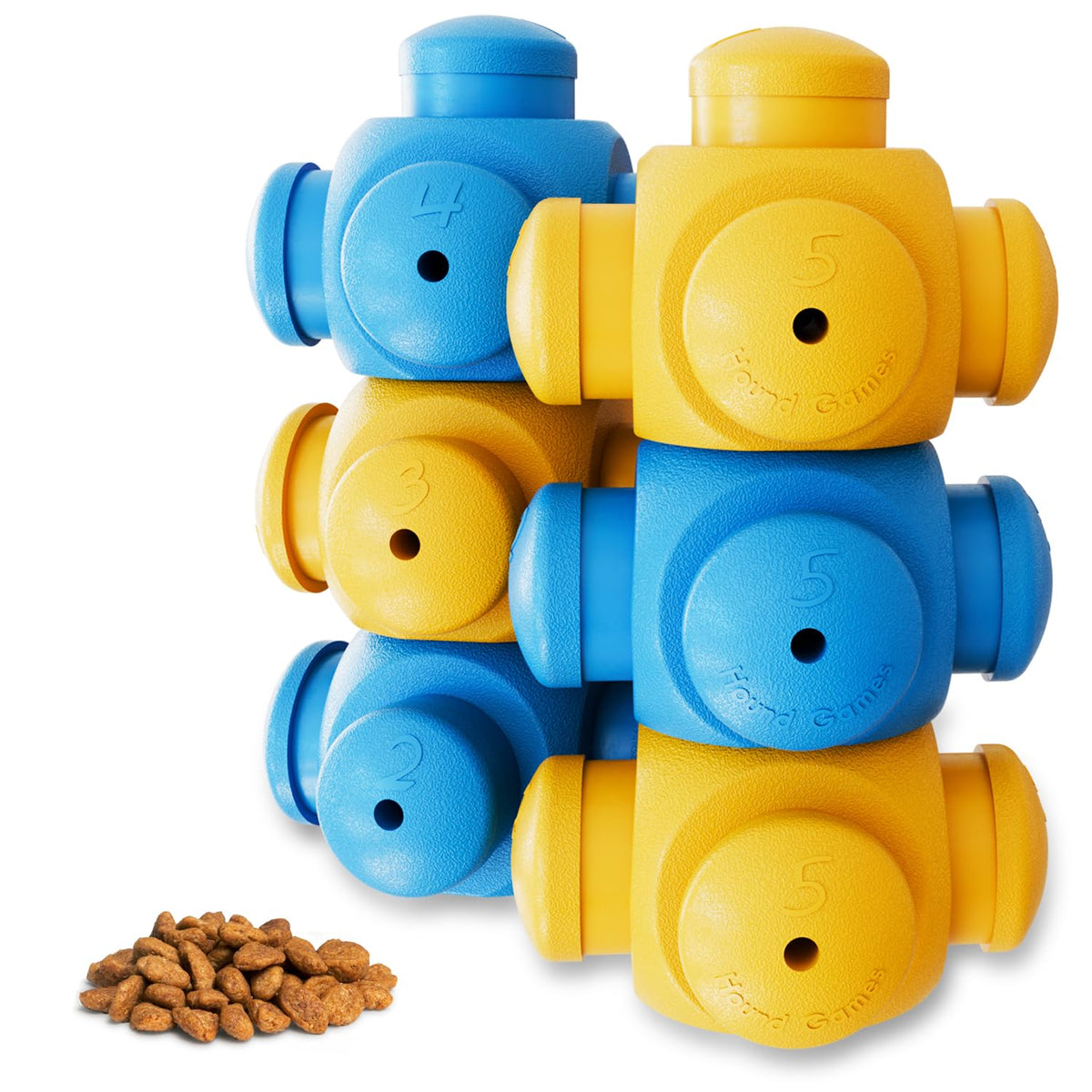 HOUNDGAMES dog puzzle level-1-5 offers adjustable difficulty for mental engagement