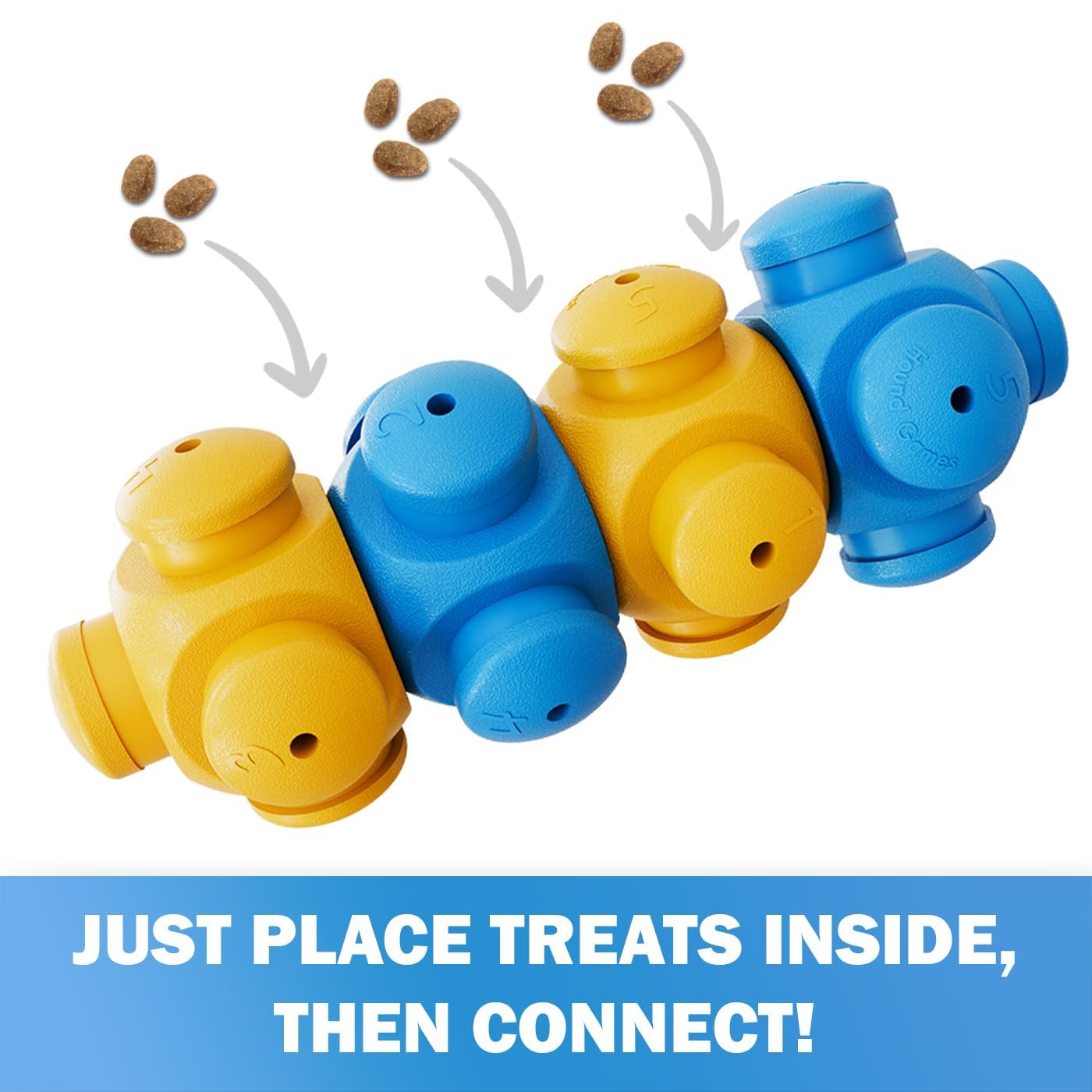 HOUNDGAMES dog puzzle toy level-2 provides deeper enrichment for growing puzzle skills.