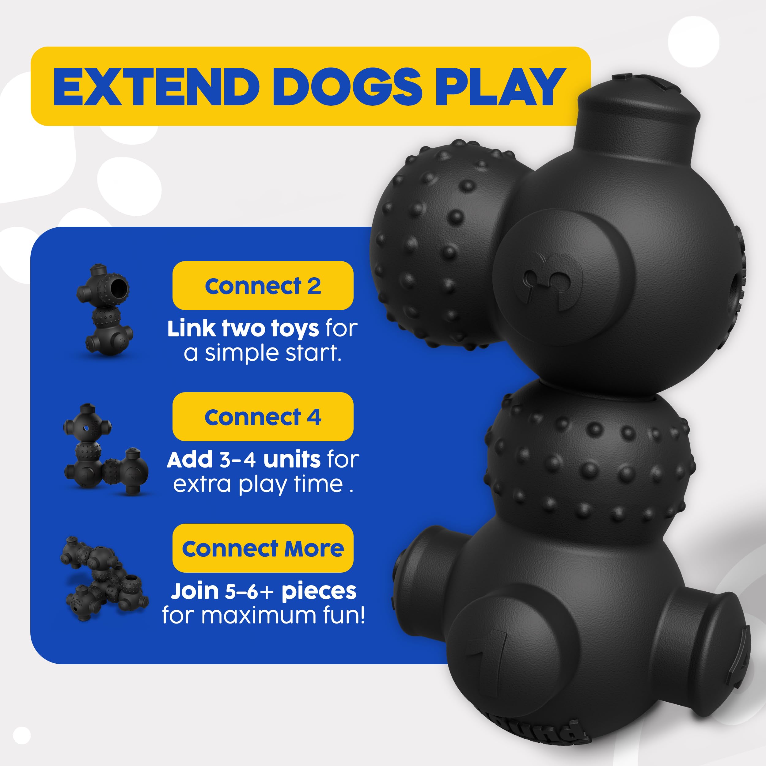 HOUNDGAMES treat-filled puzzle toy for slow feeding and focused play