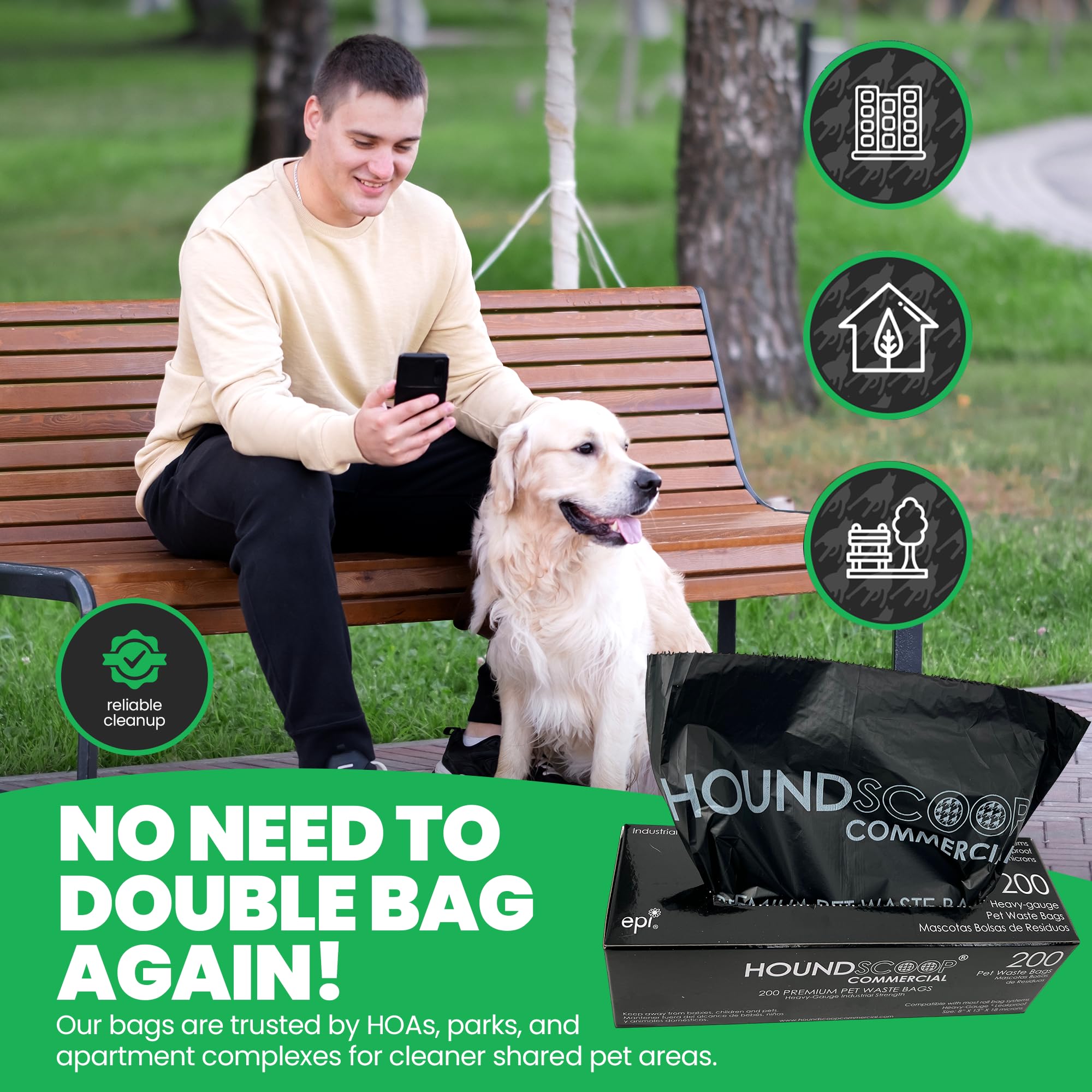 HOUNDSCOOP promise makes pet cleanup simpler and mess-free