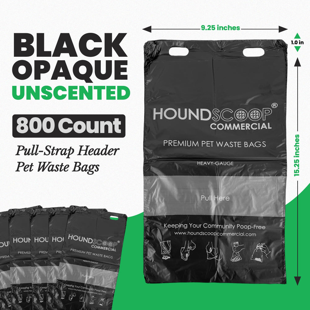 HOUNDSCOOP no perforations ensures single-bag dispensing and less waste.