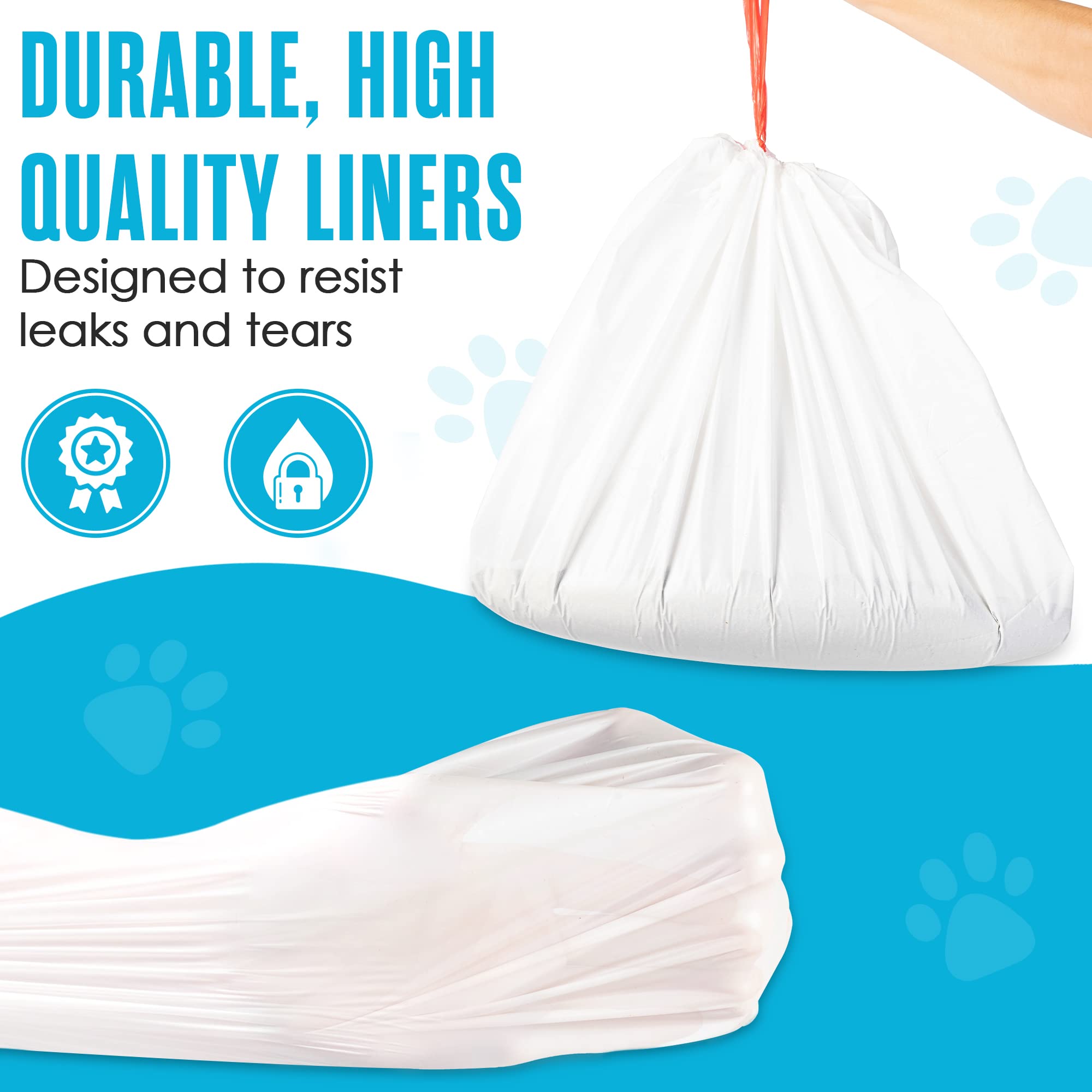 Houseables leakproof cat litter bag keeping waste contained.