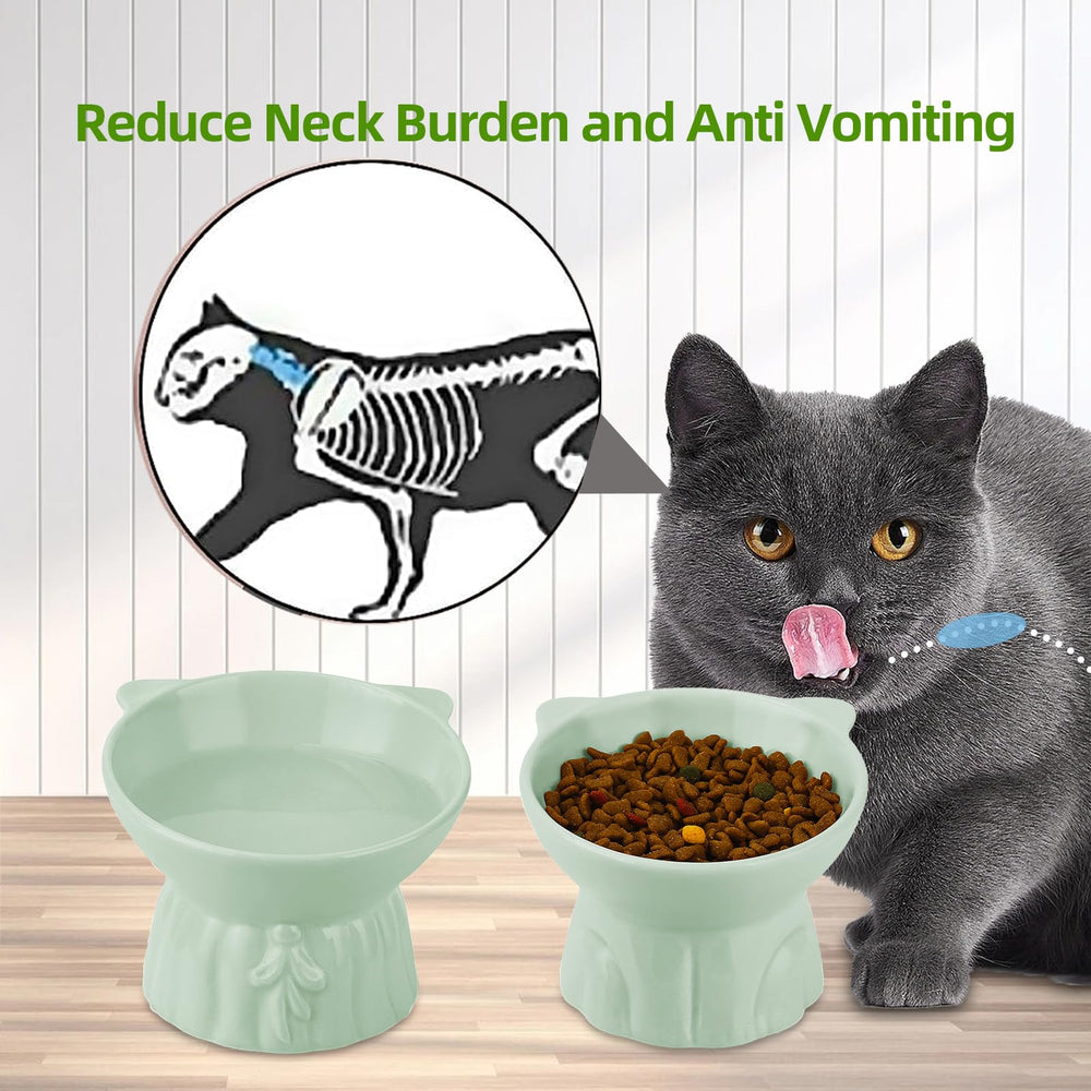 Hovico wide shallow design minimizes whisker contact and spills