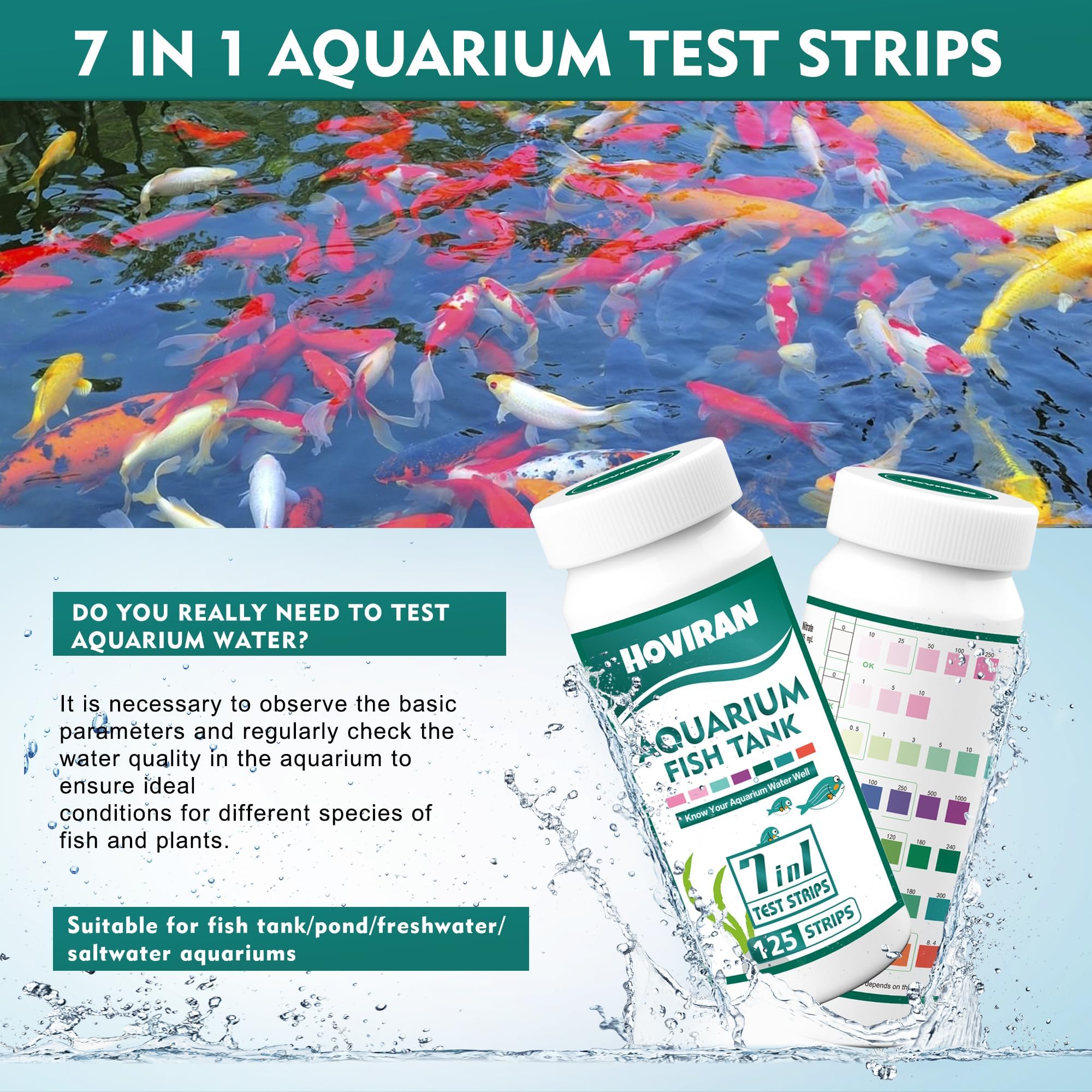 HOVIRAN convenient-quick-results image suggests routine monitoring for fish health.
