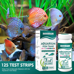 HOVIRAN parameter list color chart visual helps monitor chlorine, hardness, pH, and more.