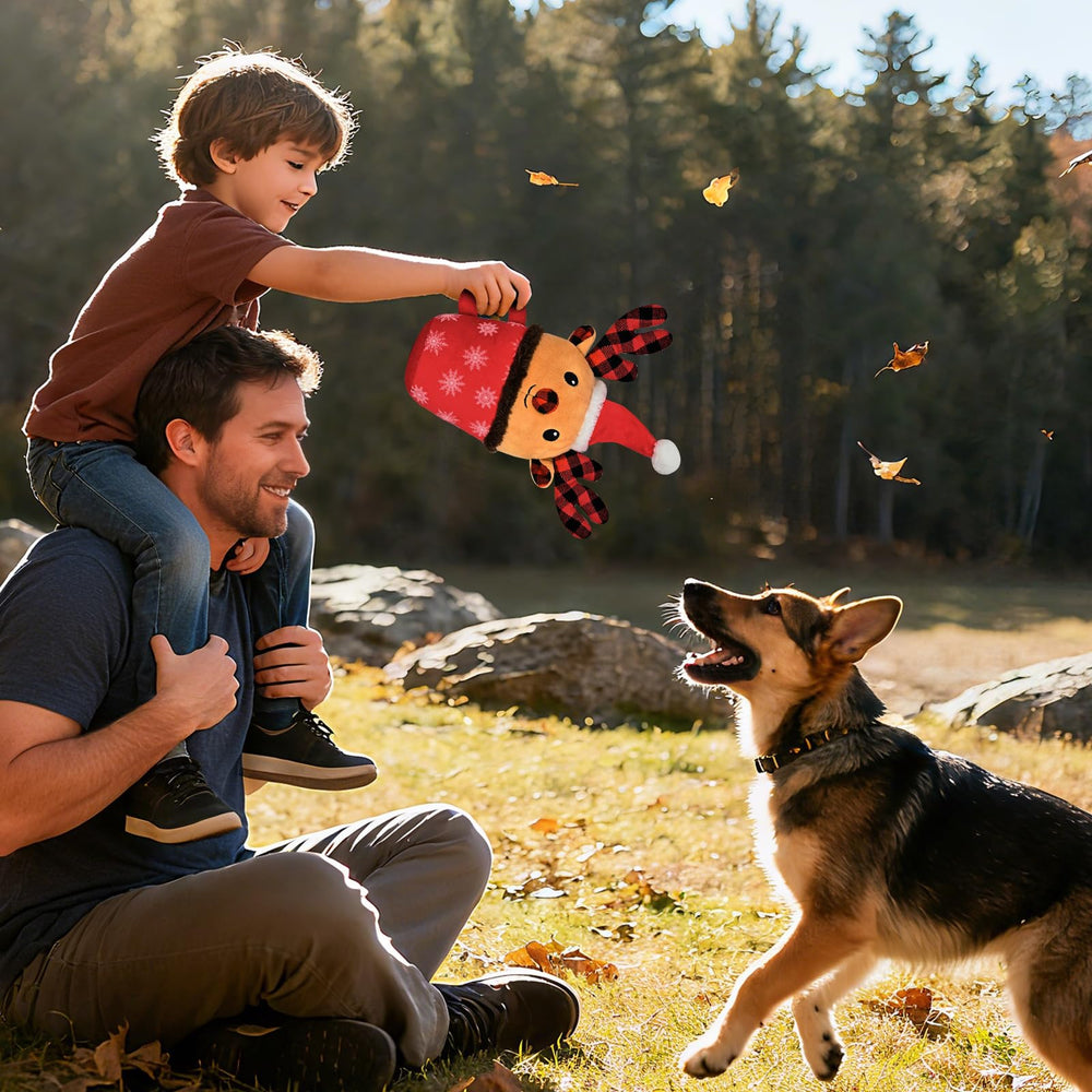 howaukf Christmas dog toy safe materials for indoor or outdoor holiday fun