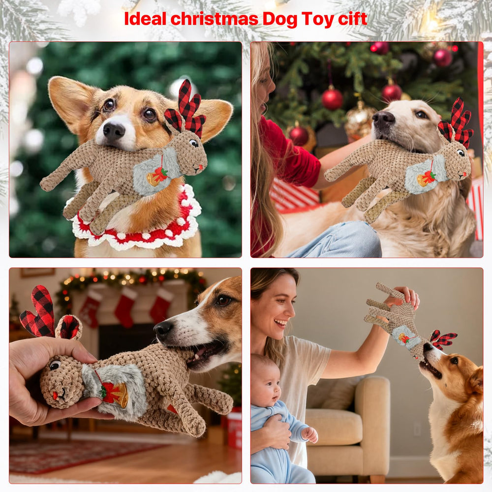 howaukf holiday dog toy gift idea for dogs of all sizes.