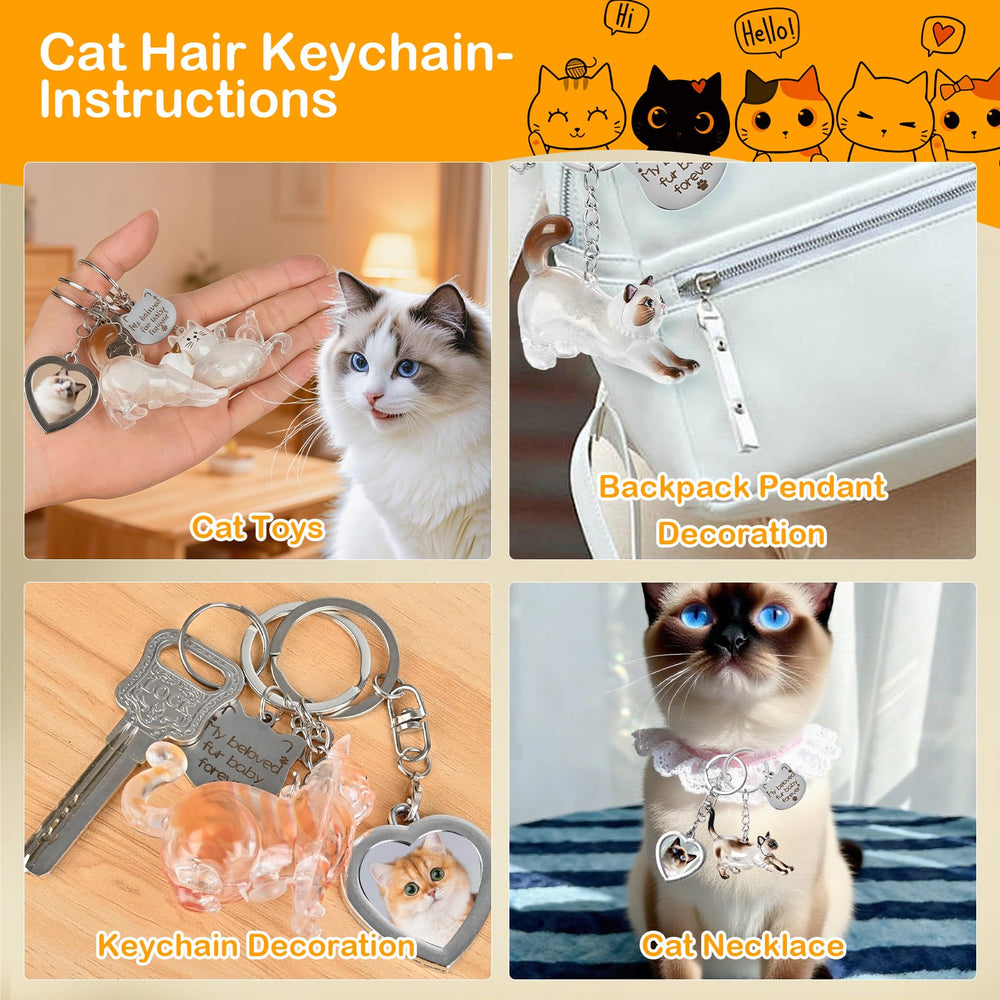 howaukf wearable fur keychain keeps memories close on bags or necklaces