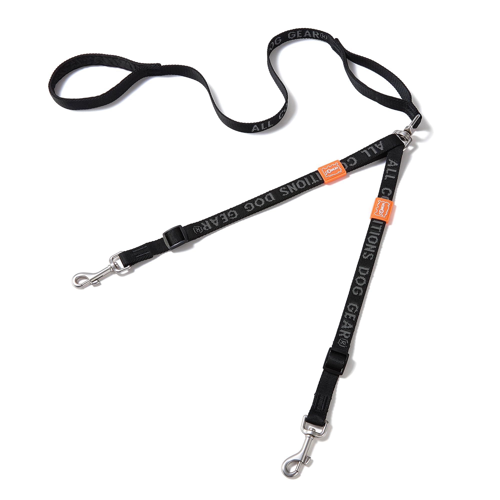 HOWGO double dog leash 360 swivel prevents tangles during two-dog walks.