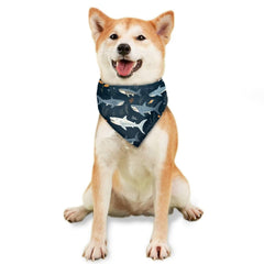 Howilath dog kerchief worn by a dog showing comfortable fit and playful design