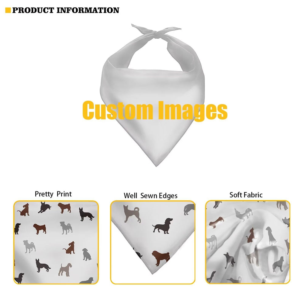 Howilath dog kerchief soft texture showing breathable polyester for pet comfort