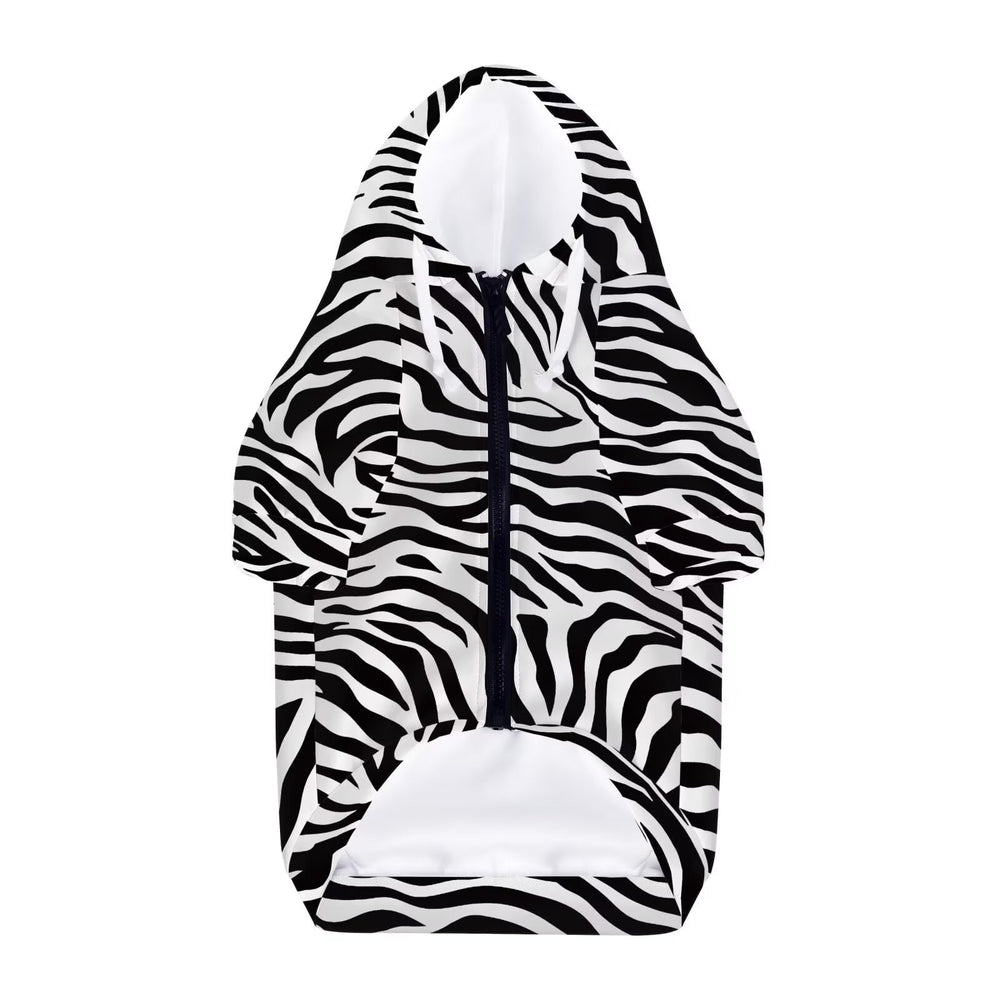 Howilath hoodie with zipper chest dog detail for quick on/off