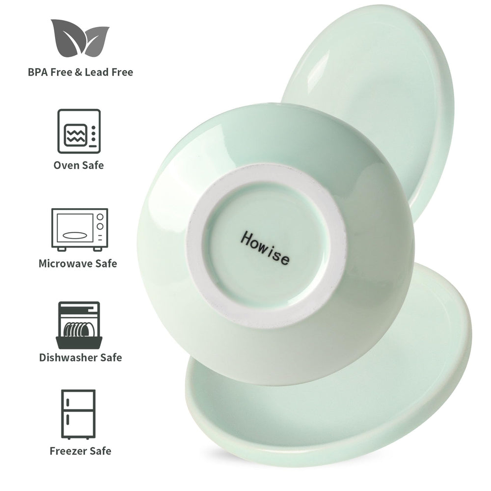 Howise cat bowls feature dishwasher-safe glaze for easy cleaning.