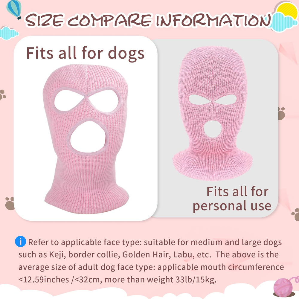 HOWWFALY knitted dog ear muffs pink provide cozy warmth during chilly walks