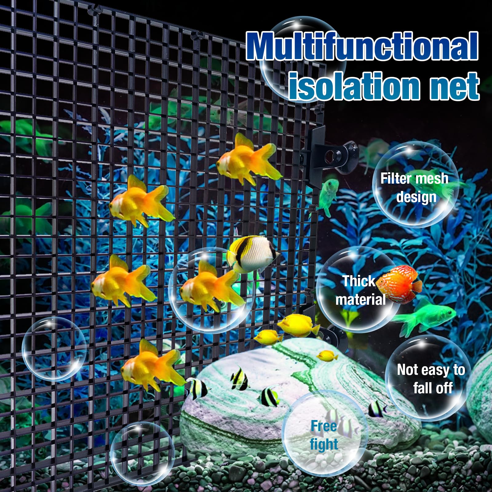 Hoypeyfiy aquarium maintenance helper divider aiding bottom debris cleanup