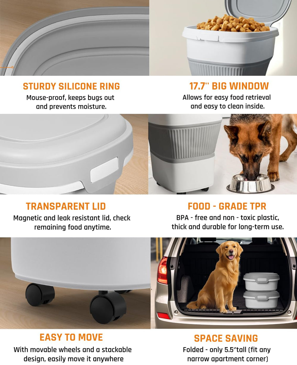 HOYTAMDAR multipurpose storage for dog, cat food and staples